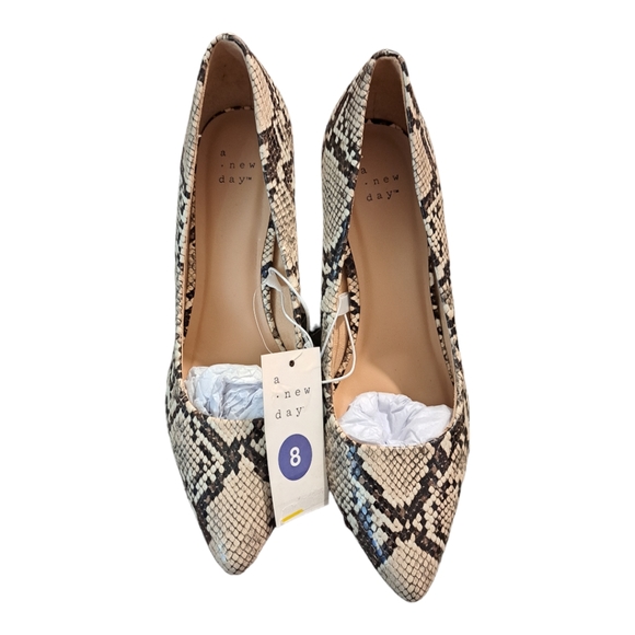 A New Day Gemma Stiletto Heels, Grey Snake Print, 8.5, 9.5, 10, 11 - Picture 3 of 8